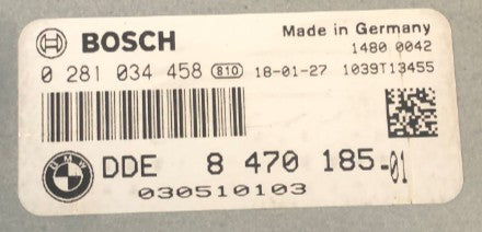 Plug & Play Bosch Engine ECU, BMW, 0281034458, 0 281 034 458, DDE8470185, DDE 8 470 185