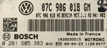 Plug & Play Bosch Engine ECU, Bentley Continental 6.0, 0261S05383, 0 261 S05 383, 07C997018GM, 07C 997 018 GM, ME7.1.1