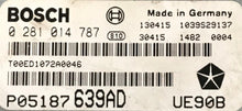 Plug & Play Bosch Engine ECU, Chrysler, 0281014787, 0 281 014 787, P05187639AD, P05187 639AD