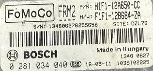Plug & Play Bosch Engine ECU, Ford, 0281034040, 0 281 034 040, H1F112A650CC, H1F1-12A650-CC, F1F112B684ZA, F1F1-12B684-ZA, FRM2