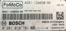Plug & Play Bosch Engine ECU, Ford, Jaguar, Land Rover, 0281018781, 0 281 018 781, AG9112A650RK, AG91-12A650-RK