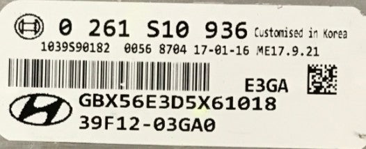 ECU de motor Bosch Plug & Play, Kia / Hyundai, 0261S10936, 0 261 S10 936