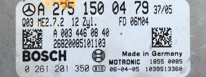 ECU de motor Bosch Plug & Play, Mercedes-Benz, 0261201350, 0 261 201 350, A2751500479, A 275 150 04 79