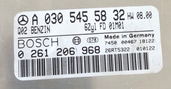 ECU de motor Bosch Plug & Play, Mercedes-Benz, 0261206968, 0 261 206 968, A0305455832, A 030 545 58 32