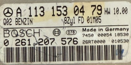 ECU de motor Bosch Plug & Play, Mercedes-Benz, 0261207576, 0 261 207 576, A1131530479, A 113 153 04 79