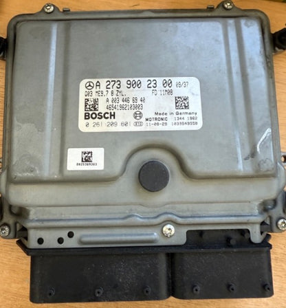 Plug & Play Bosch Engine ECU, Mercedes-Benz, 0261209601, 0 261 209 601, A 273 900 23 00, A2739002300, ME9.7