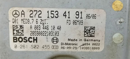 Plug & Play Bosch Engine ECU, Mercedes-Benz, A2721534191, A 272 153 41 91, 0261S02455, 0 261 S02 455, A0034461040, A 003 446 10 40, MED9.7