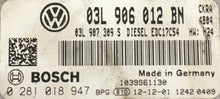 Plug & Play Bosch Engine ECU, VW Amarok 2.0 TDI, 0281018947, 0 281 018 947, 03L906012BN, 03L 906 012 BN, 03L907309S, 03L 907 309 S, EDC17C54
