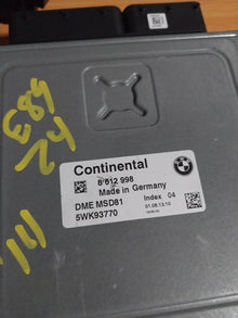 Plug & Play Continental Engine ECU, BMW, 8612998, 5WK93770, DME MSD81, INDEX 04