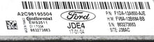 Plug & Play Continental Engine ECU, Ford, A2C98195504, F1DA-12A650-AJE, F1DA12A650AJE, FV6A12B684BB, FV6A-12B684-BB, 863273663, JDE4, EMS2511