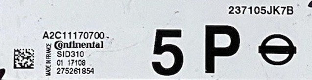 Plug & Play Continental Engine ECU, Nissan, SID310, A2C11170700, 237105JK7B, 275261854, 5P