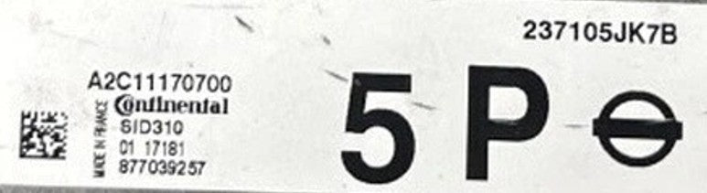 Plug & Play Continental Engine ECU, Nissan, SID310, A2C11170700, 237105JK7B, 877039257, 5P