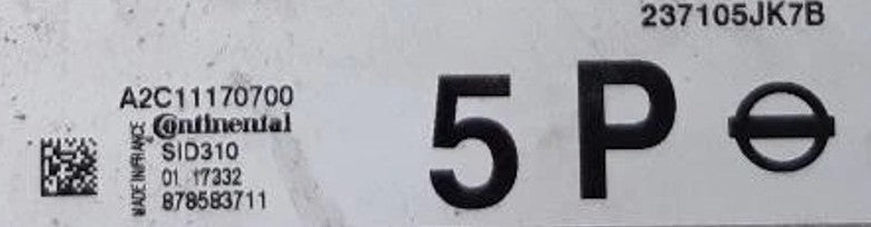 Plug & Play Continental Engine ECU, Nissan, SID310, A2C11170700, 237105JK7B, 878583711, 5P