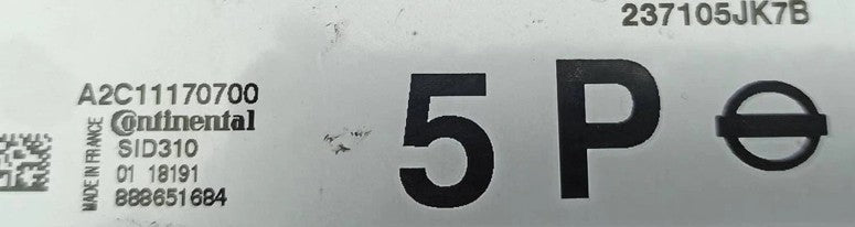 Plug & Play Continental Engine ECU, Nissan, SID310, A2C11170700, 237105JK7B, 888651684, 5P