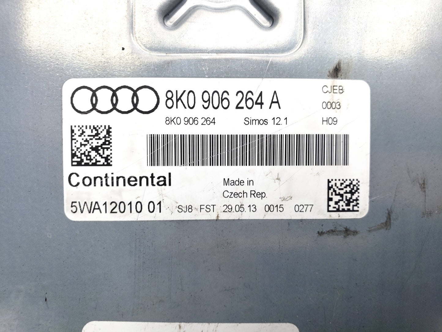 Plug & Play Continental Engine ECU, VW AG, 5WA12010 01, 5WA1201001, 8K0 906 264 A, 8K0906264A, 8K0 906 264, 8K0906264, SIMOS 12.1