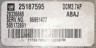 Plug & Play Delphi Engine ECU, 25187595, 28336668, 96951477, 595172891, ABAJ, DCM3.7AP