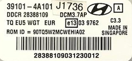 Plug & Play Delphi Engine ECU, Kia, 39101-4A101, 391014A101, 28388109, DCM3.7AP, C3.3