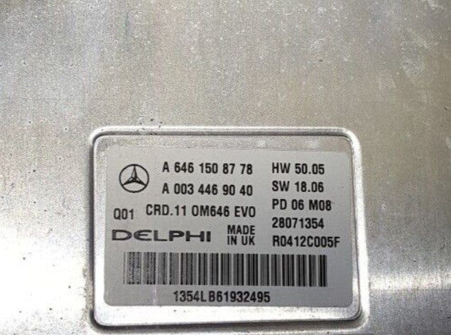 Plug & Play Delphi Engine ECU, Mercedes, A6461508778, A 646 150 87 78, A0034469040, A 003 446 90 40, 28071354, R0412C005F, CRD.11