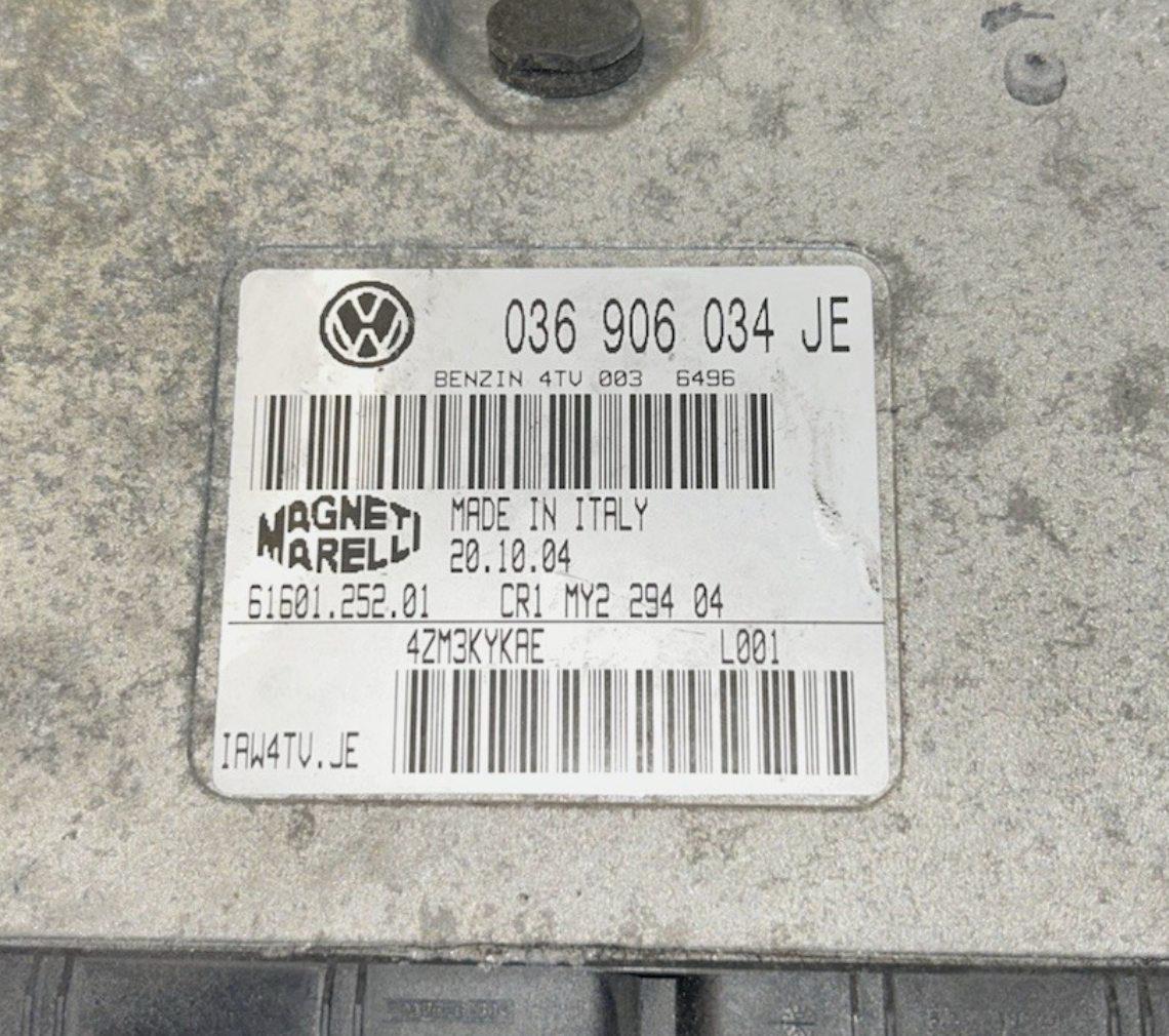 Plug & Play Engine ECU 036906034JE, 036 906 034 JE, 61601.252.01, 6160125201