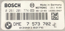 Plug & Play Engine ECU, BMW, 0261201774, 0 261 201 774, DME7573702, DME 7 573 702