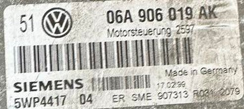 Plug & Play Engine ECU, Siemens, 06A906019AK, 06A 906 019 AK, 5WP441704, 5WP4417 04