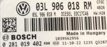 Unidad de control del motor Plug & Play, VW Alhambra 2.0 TDI, 0281019402, 0 281 019 402, 03L906018RM, 03L 906 018 RM, EDC17C46