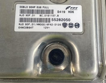 Plug & Play FPT Engine ECU, Fiat Doblo, MJD 9DF.D1, BC0161157B, BC.0161157.B, 55282050, HW000