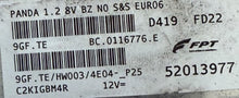 Plug & Play Magneti Marelli Engine ECU, Fiat Panda 1.2 8V, 9GF.TE, 52013977, BC.0116776.E, BC0116776E