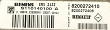 ECU de motor Renault Plug & Play, Siemens, S110140100A, S110140100 A, 8200272410, 8200272406, EMS 3132