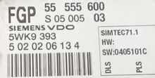 Plug & Play Siemens VDO Engine ECU, Vauxhall, 55555600, 55 5550600, 5WK9 393, 5WK9393, S0500503, S 05 005 03, SIMTEC 71.1