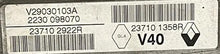 Plug & Play Valeo Engine ECU, Renault, V29030103A, 237102922R, 23710 2922R, 237101358R, 23710 1358R, V40