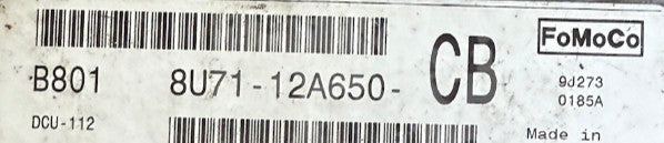 Plug & Play Visteon Engine ECU, Ford Transit 2.4D, 8U71-12A650-CB, 8U7112A650CB, DCU-112, B801, FOMOCO