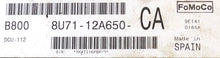 Plug & Play Visteon Engine ECU, Ford, 8U71-12A650-CA, 8U7112A650CA, DCU-112, B800, FOMOCO