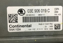 Volkswagen Polo 1.2 ECU del motor, 03E906019AK, 03E 906 019 AK, 03E 906 019 B, 03E906019B, 5WA11023, SIMOS 11.1