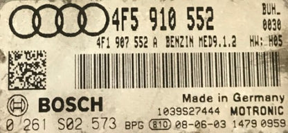 Plug & Play Bosch Engine ECU, Audi RS6 5.0 TSFI, 0261S02573, 0 261 S02 573, 4F5910552, 4F5 910 552, 4F1907552A, 4F1 907 552 A, MED9.1.2