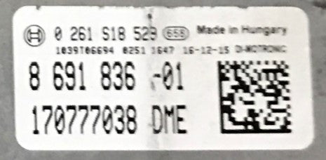 ECU de motor Bosch Plug & Play, BMW, 0261S18529, 0 261 S18 529, 8691836, 8 691 836