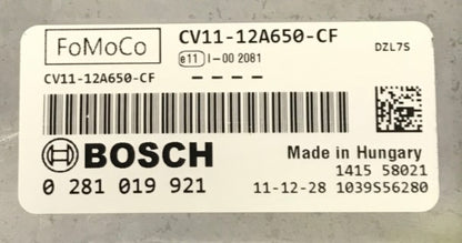 Plug & Play Bosch Engine ECU, Ford, 0281019921, 0 281 019 921, CV1112A650CF, CV11-12A650-CF