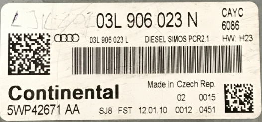 Plug & Play Continental Engine ECU, Seat, 5WP42671AA, 5WP42671 AA, 03L906023N, 03L 906 023 N, 03L906023L, 03L 906 023 L, DIESEL SIMOS PCR2.1
