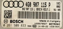 Plug & Play Bosch Engine ECU, VW, 0261S09833, 0 261 S09 833, 4G0907115P, 4G0 907 115 P, 8K2907115L, 8K2 907 115 L, MED17.1