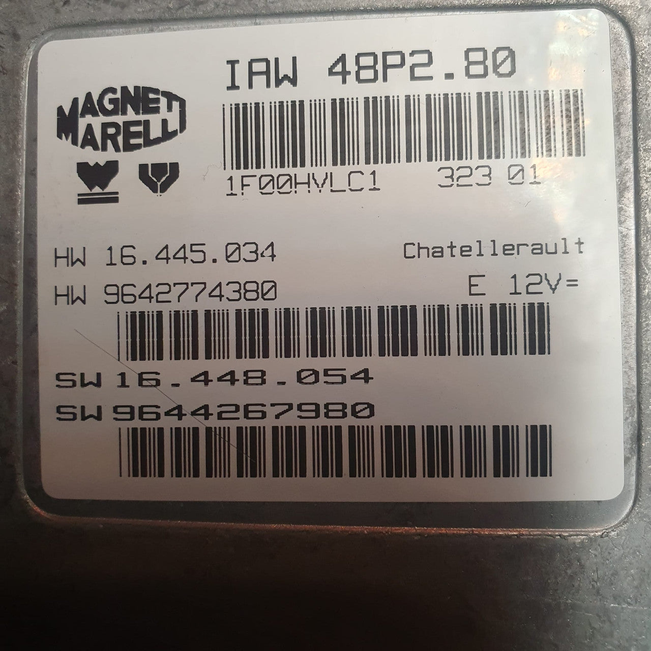 Plug & Play Magneti Marelli Engine ECU, Citroen Saxo VTS - Peugeot 106 GTi 1.6 16v, IAW 48P2.80, HW 16.455.034, HW 9642774380, SW 16.448.054, SW 9644267980 