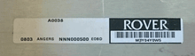 Plug & Play Rover Engine ECU, MOTOROLA, NNN000500