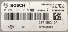 Renault Kangoo II 1.5dCi, 0281032215, 0 281 032 215, 237106635R, 237106635R