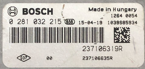 Renault Kangoo II 1.5dCi, 0281032215, 0 281 032 215, 237106635R, 237106635R