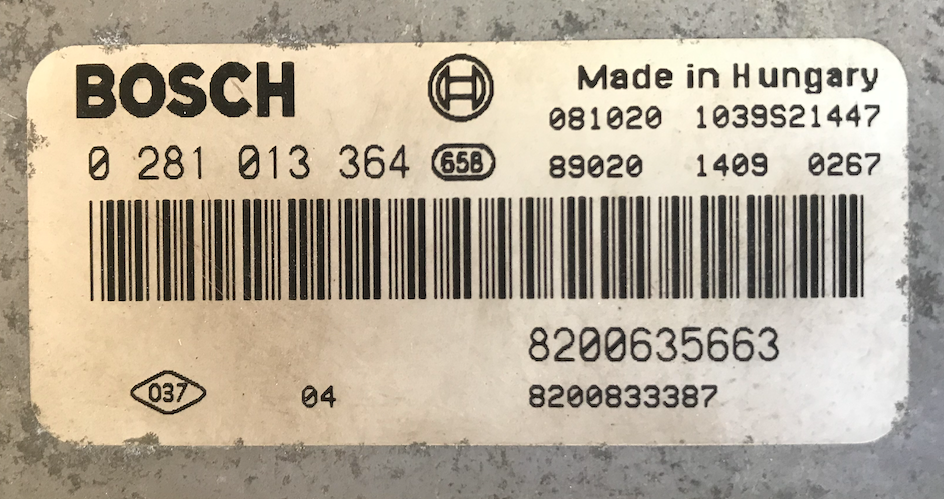 Renault Master II - Traffic - 2.5 DCi, 0281013364, 0 281 013 364, 8200635663, 8200833387