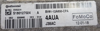 4AUA, S180127024A, S180127024 A, BV6112A650CPA, BV61-12A650-CPA, EMS2204, J38AC