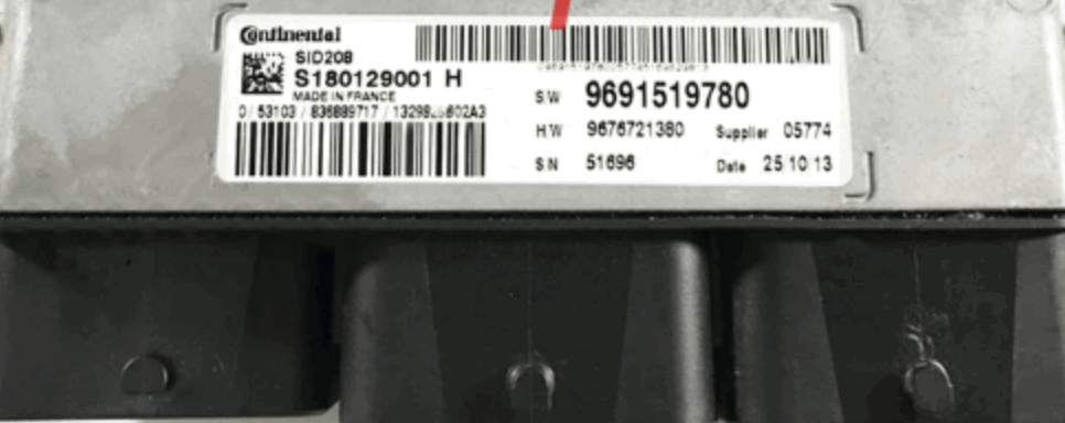 S180129001 H, S180129001H, SW 9691519780, SW9691519780, HW 9676721380, HW9676721380, SID208