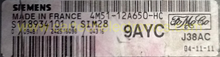 S118934101 C 4M51-12A650-HC SIM28 9AYC