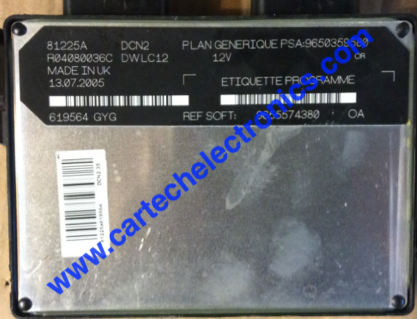 PSA:9650359580, R04080036C, 9655574380 ,DCN2, DWLC12