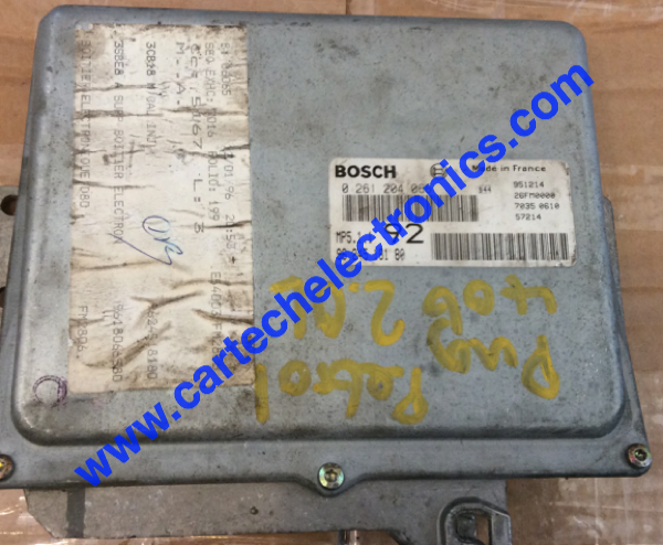 Peugeot 406 2.0L, MP5.1.1, 0261204066, 0 261 204 066, 9624518180, 96 245 181 80, 92