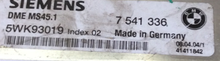 5WK93019, 7541336, 7 541 336, DME MS45.1